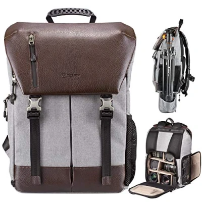Abbildung von TARION Kamerarucksack Wasserdicht Fotorucksack Spiegelreflex Kameratasche Zertifizierte Schutzklasse: IPX5 Kamera Rucksack mit Regenhaube Damen und Herren