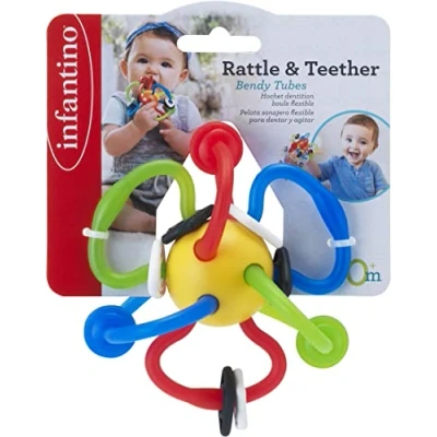 Abbildung von INFANTINO Multi Sensory Teether and Rattle, colour