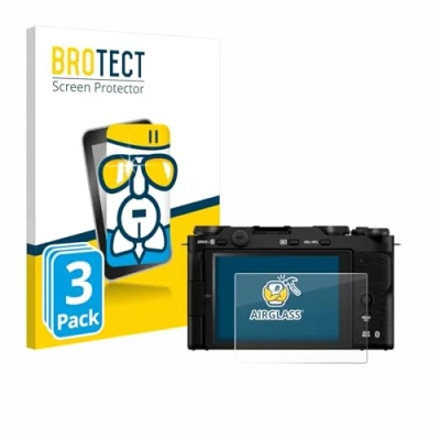 Abbildung von BROTECT Schutzglas für Fujifilm X M5 (3 Stück) Schutzfolie Panzer Folie Glas [Extrem Kratzfest 9H, Anti Fingerprint, Ultra Transparent]