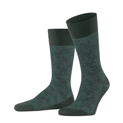 Abbildung von FALKE Herren Socken Mighty Nest M So Baumwolle Wolle gemustert 1 Paar, Grün Forest 7474, 43 44