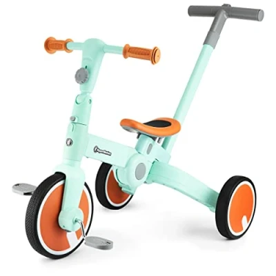 Abbildung von HyperMotion Dreirad Kleinkind Dreirad, Laufrad, Wagen und Schiebewagen 5 in 1