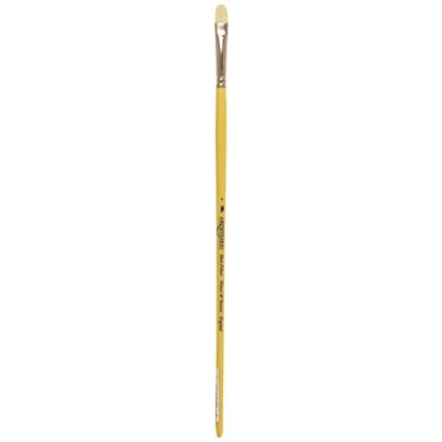 Abbildung von Winsor &amp; Newton 5871004 Künstler Chunking Schweineborsten Pinsel für Ölfarben, hohe Farbaufnahme, gleichmäßige Farbabgabe Filbertpinsel Nr. 4, kurzer Stiel