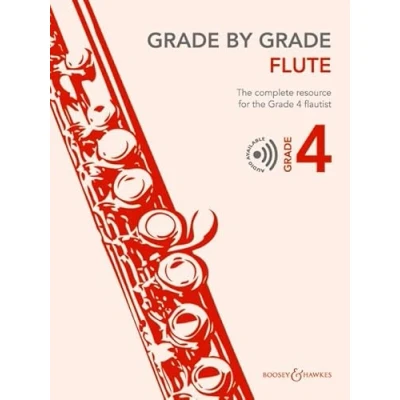 Abbildung von Grade by Flute 4: the complete resource for 4 flautist. Flöte und Klavier.