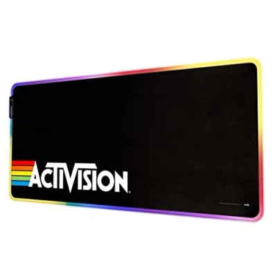 Abbildung von Grupo Erik Gaming Mauspad XXL Schwarz Led Mousepad rutschfest und Wasserabweisend Groß Mouse Pad Schreibtischunterlage Zubehör