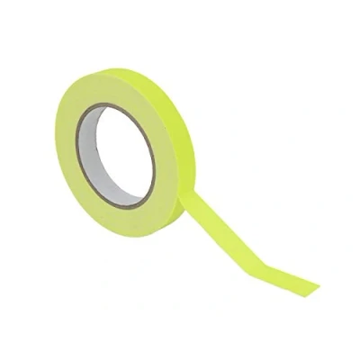 Abbildung von Gaffa Tape 19mm x 25m neongelb UV aktiv 25 m Klebeband zur Deko Gestaltung und Markierung