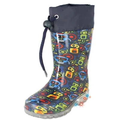 Abbildung von Beck Blinking Robots Gummistiefel für Kinder, Größe: 32, Dunkelblau Schuhe