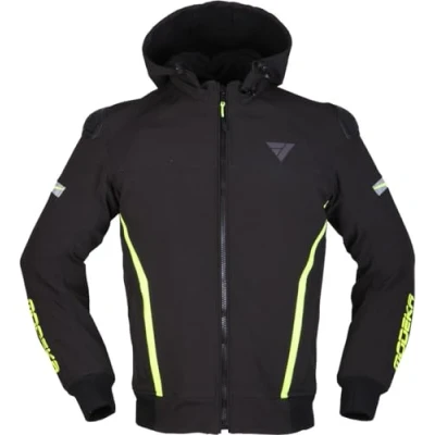 Abbildung von Modeka Clarke Sport Motorrad Jacke (Black/Yellow,XXL)