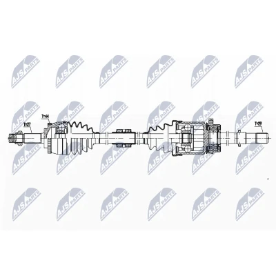 Abbildung von Antriebswelle NTY NPW NS 142