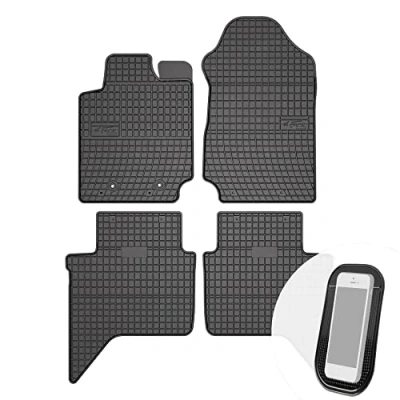 Abbildung von Gummimatten Auto Fußmatten Gummi Automatten Passgenau 4 teilig Set passend für Ford Ranger ab 2015