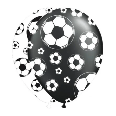 Abbildung von Fußballballons Black White 30 cm 8 Stücke