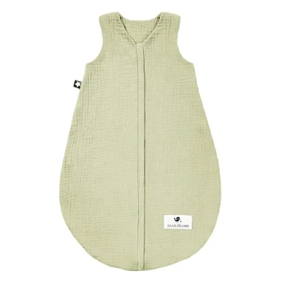 Abbildung von Julius Zöllner Musselin Sommerschlafsack lime, Größe 80 aus weicher Baumwolle, sicher und schadstoffgepüft, ideal für warme Sommernächte
