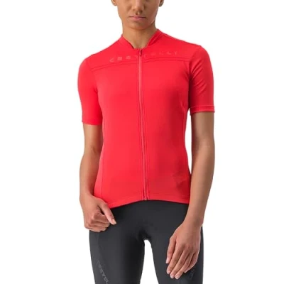 Abbildung von Castelli Anima Cyclingtrikot, Damen, Größe: 34, Hibiscus