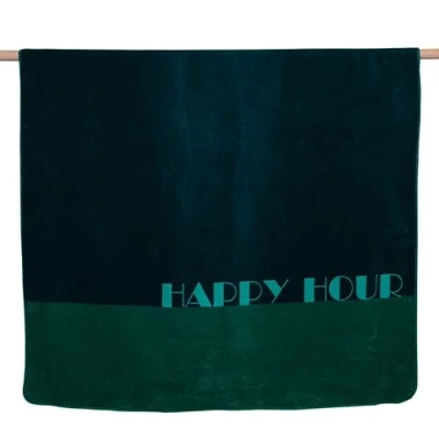 Abbildung von David Fussenegger [W0724] Wohndecke Happy Hour tannengrün, 200x150 cm