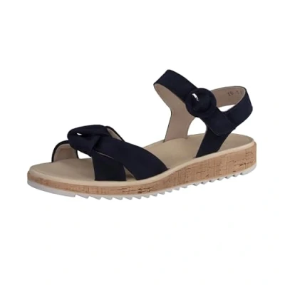 Abbildung von Paul Green Damen SUPER Soft Sandale, Frauen Riemchensandalen,Freizeitschuhe,offene Schuhe,Strandschuhe,Sandaletten,bequem,Blau (BLAU),40 EU / 6.5 UK