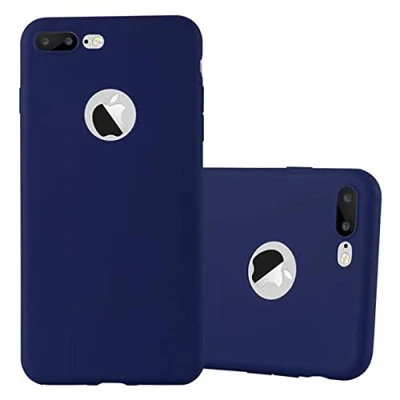 Abbildung von Cadorabo Hülle kompatibel mit Apple iPhone 7 Plus 7S 8 Schutzhülle TPU Silikon Case Candy Design Slim Kratzfest Weiche Gummi Rundumschutz für in Blau
