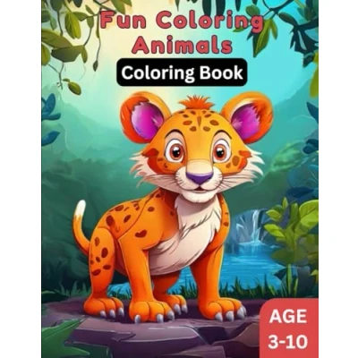 Abbildung von Fun Coloring Animals: Creative Learning and for Kids: Color learn the names of Kids favorite animals.