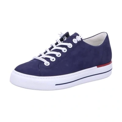 Abbildung von Paul Green Sneaker low, Damen, Größe: 36, Nubukleder blau Schuhe