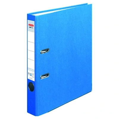 Abbildung von Herlitz Ordner maX.file nature plus, Spezialpapierbezug, Kantenschutz, standfest, A4 5 cm, blau