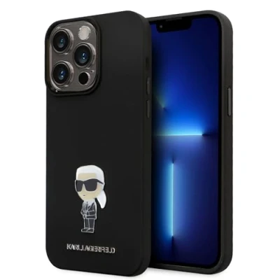 Abbildung von CG MOBILE Karl Lagerfeld Silikon Hard Case mit Ikonik NFT Logo &amp; Metal Pin, PPBCHA28