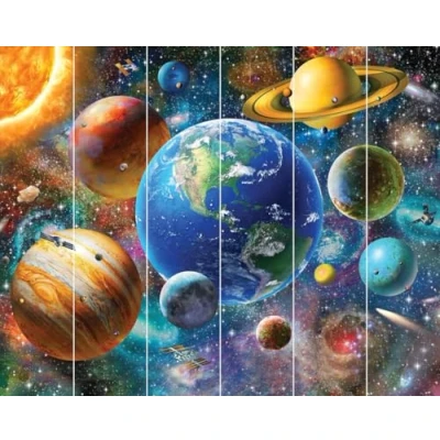 Abbildung von Sonnensystem Tapete 243 x 305 cm