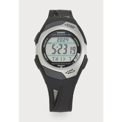 Abbildung von Casio STR 300C 1VEF Sports Damen und Jugenduhr Digital Schwarz/Silberfarben