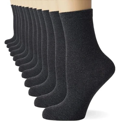 Abbildung von FM London Unisex Schulsocken für Kinder, atmungsaktiv, strapazierfähig, bequeme Passform, 12er Pack