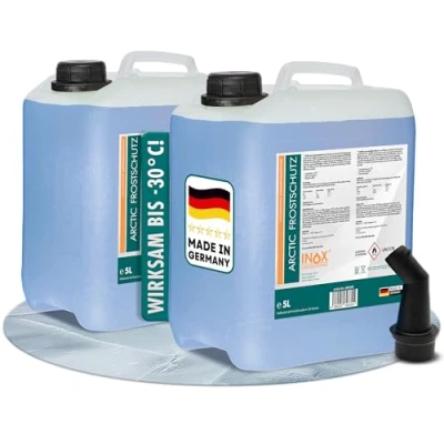 Abbildung von INOX® 2 x 5L Arctic Scheibenfrostschutz Konzentrat bis 30C Auto Frostschutzmittel Scheibenwaschanlage Scheibenwischwasser schlierenfrei
