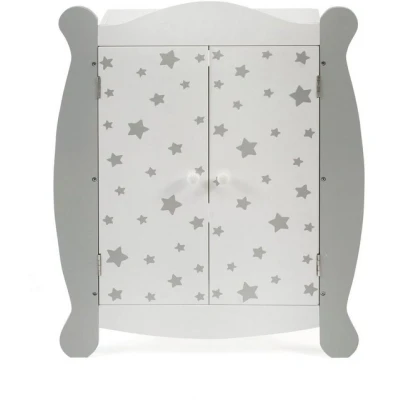 Abbildung von CHIC2000 Puppenkleiderschrank Stars Grau