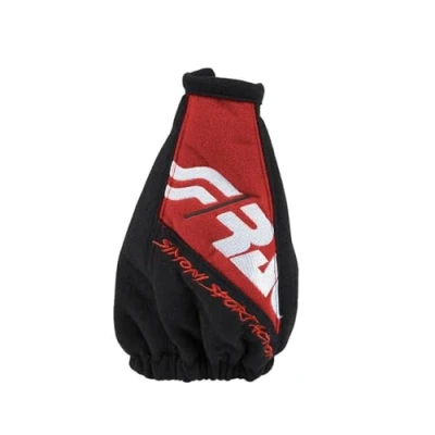 Abbildung von Simoni Racing C6112/R Schalthebelverkleidung Textil schwarz, Rot mit Aufdruck