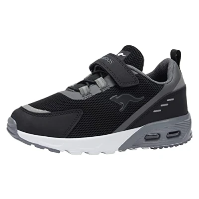 Abbildung von KangaROOS Unisex Kinder Kx arg Ev Sneaker, Jet Black Steel Grey, 25 EU