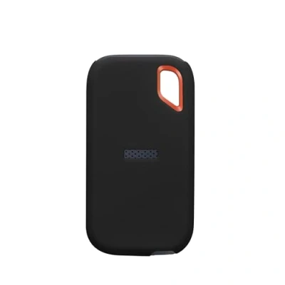 Abbildung von kwmobile Hülle kompatibel mit Sandisk E61 SSD (not for E81) Festplatte Silikon Schutzhülle für Portable in Schwarz