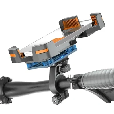 Abbildung von Handyhalterung Fahrrad Motorrad mit vibrationsdämpfer sichere Montage und verstellbar für handys bis 7,5&quot; Kompatibel Lenkern Aller Arten von Motorrädern Fahrrädern