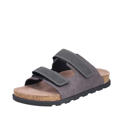 Abbildung von Rieker Pantolette flach, Herren, Größe: 45, Grau Schuhe