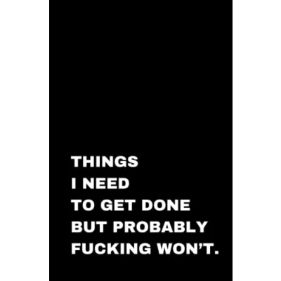 Abbildung von Things I need to get done: Hardback notebook (Notebooks)