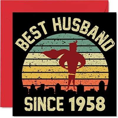 Abbildung von 66. Karte Hochzeitstag Jahrestag für Ehemann Bester Alles Gute zum Hochzeits Jubiläum Karten den Partner, 145mm Grußkarten Sechsundsechzigster Jahrestage