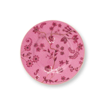 Abbildung von PIP STUDIO Jolie Petit Four Flowers Pink Brotteller 12cm