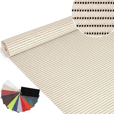 Abbildung von ANRO Badematte Weichschaummatte Badvorleger Badläufer rutschfest Weichschaum Duschvorleger Creme 65x100cm