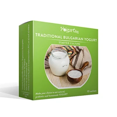 Abbildung von Yogurt.bg Starter Kultur für traditionellen bulgarischen Joghurt 10 Beutel Liter originalen hausgemachten Milchprodukt