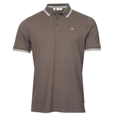 Abbildung von Calvin Klein Herren Campus 3 Knopf Polo Hemd Schiefergekippt XL