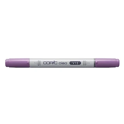Abbildung von COPIC Ciao Marker Typ V 15, Mallow, vielseitiger Layoutmarker, mit einer mittelbreiten und Brush Spitze