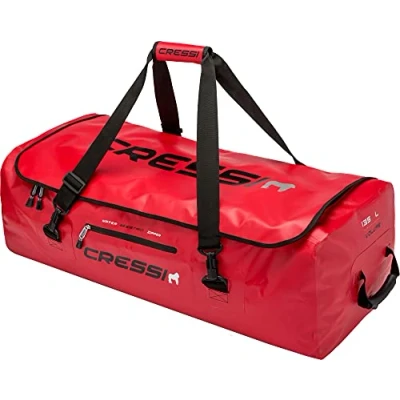 Abbildung von Cressi Unisex Adult Gorilla Pro Bag Große wasserdichte Reisetasche zum Tauchen, Rot, XXL