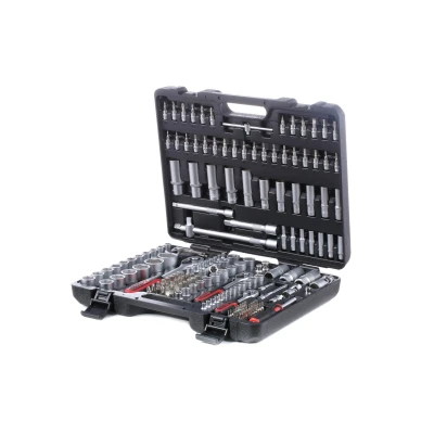 Abbildung von KS TOOLS 917.0779 Steckschlüsseleinsatz Set 179 Sechskant Chrom Vanadium Stahl 1/2, 1/4, 3/8 mit Ratschenfunktion Vierkant kfzteile, kfzteile24,