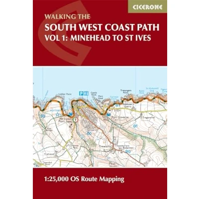 Abbildung von South West Coast Path Map Booklet Vol 1: Minehead to St Ives: 1:25,000 OS Route Mapping (Cicerone guidebooks)