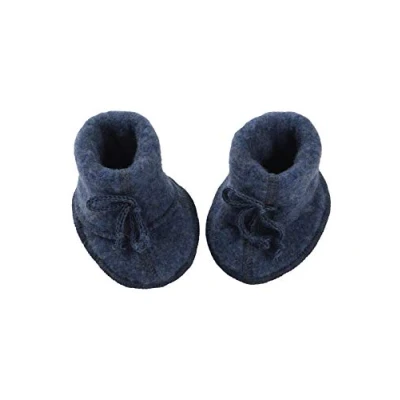 Abbildung von Engel Natur, Baby Schühchen Fleece, 100% Wolle (kbT) (62/68 74/80, Blau Melange)