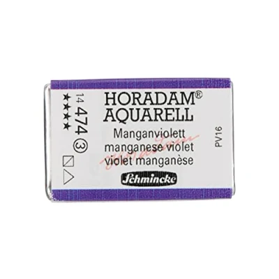 Abbildung von Schmincke HORADAM® AQUARELL feinste Künstler Aquarellfarben, 474 Manganviolett, 14 043, 1/1 Näpfchen