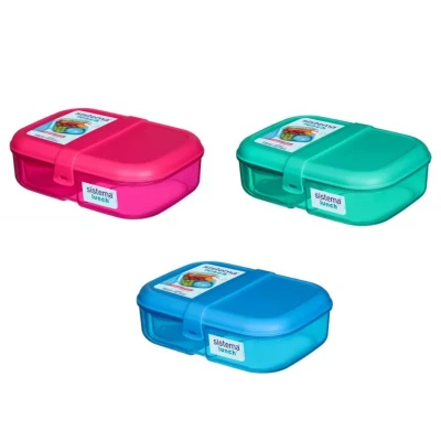 Abbildung von Sistema Lunchbox Ribbon Lunch 1,1 Liter Mint/Blau/Rosa