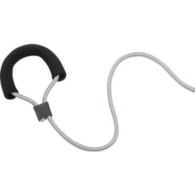 Abbildung von Deuser Zugseil, Expander mit Haken/Grau EXTRA STARK/Made in Germany/Mit gepolstertem Griff / +Trainingsanleitung/Spezial Übungsgerät für Ski Langlauf, Schwimmen, Sprinten &amp; Triathlon