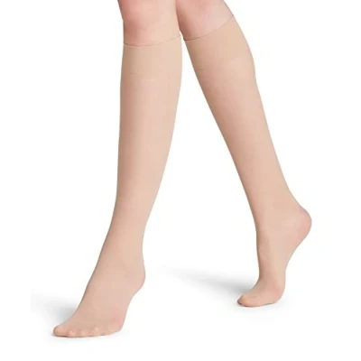 Abbildung von Falke MATT Deluxe 20 Denier Transparent Kniestrümpfe crystal, Damen, Größe: 39 42, Crystal