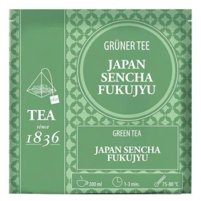 Abbildung von Grüner Tee Japan Sencha Fukujyu 50 Pyramidenbeutel im Sachet à 3 g