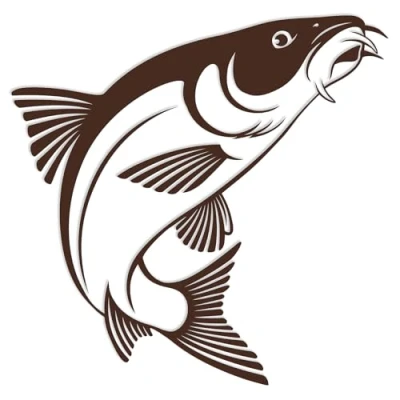 Abbildung von Finest Folia Fisch Aufkleber für Auto Motorrad Boot Schlauchboot Angelbox Sticker Autoaufkleber Angler Fische selbstklebend wetterfest wasserfest K174 (Braun, Motiv 08)